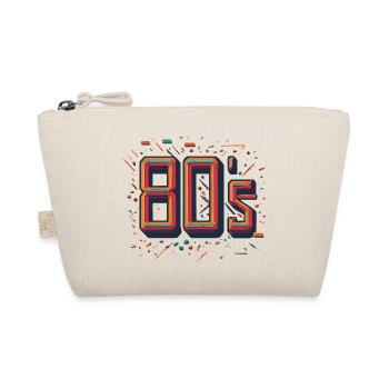 Glowing Neon 80s Design - Organic Pouch - nature - Front