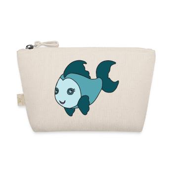 Kleiner süßer Fisch - Bio-Täschchen - Natur - Vorne
