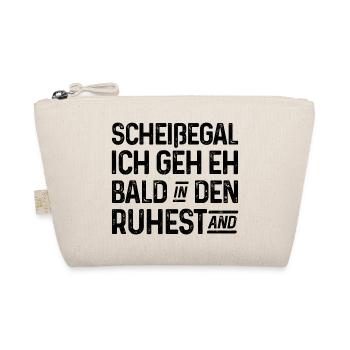 Scheißegal Ich geh eh bald in den Ruhestand - Bio-Täschchen - Natur - Vorne