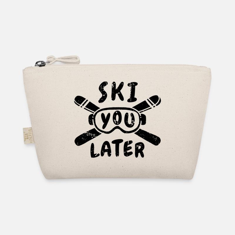 Lustiger Ski Spruch - Bio-Täschchen - Natur