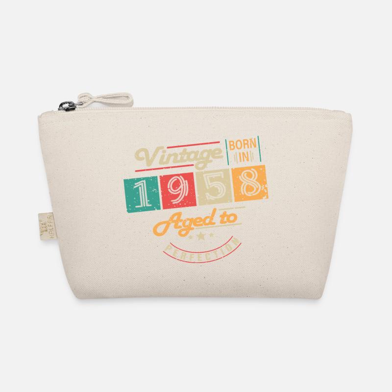 Original 1958 Vintage - 1958 Birthday Gift Organic Pouch