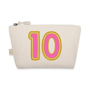 10. 10 YEARS. 10th ANNIVERSARY. 10 YEAR ANNIVERSARY. - Organic Pouch - nature - Front