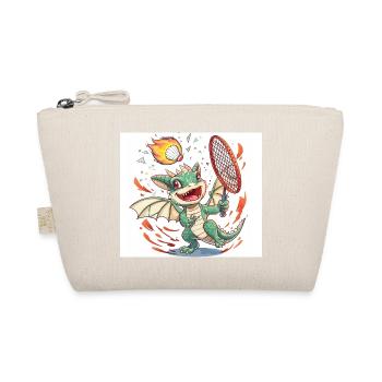 Badminton Drache - Bio-Täschchen - Natur - Vorne