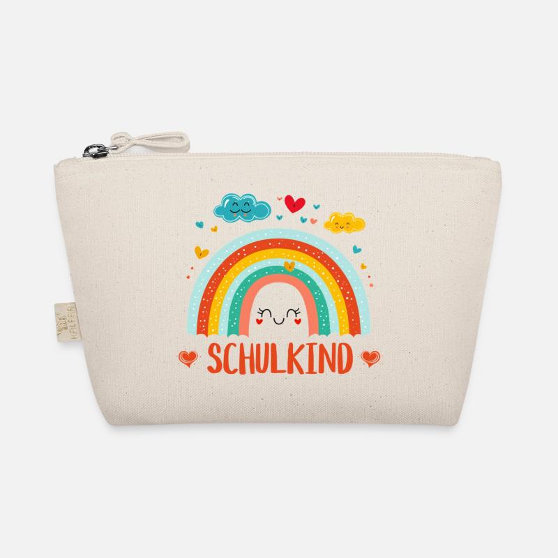 Schulkind 2025 - Regenbogen zur Einschulung Bio-Täschchen