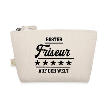 Bester Friseur Weltbester Frisör Haarstylist - Bio-Täschchen - Natur - Vorne
