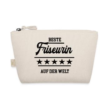 Beste Friseurin Weltbeste Frisörin Haar Friseuse - Bio-Täschchen - Natur - Vorne