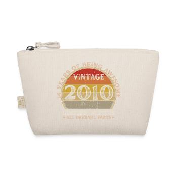 Né en 2010 - Vintage 2010 Anniversaire Rétro - Trousse biologique - nature - Devant