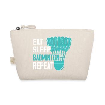 Eat Sleep Badminton Repeat Player Coach - Bio-Täschchen - Natur - Vorne