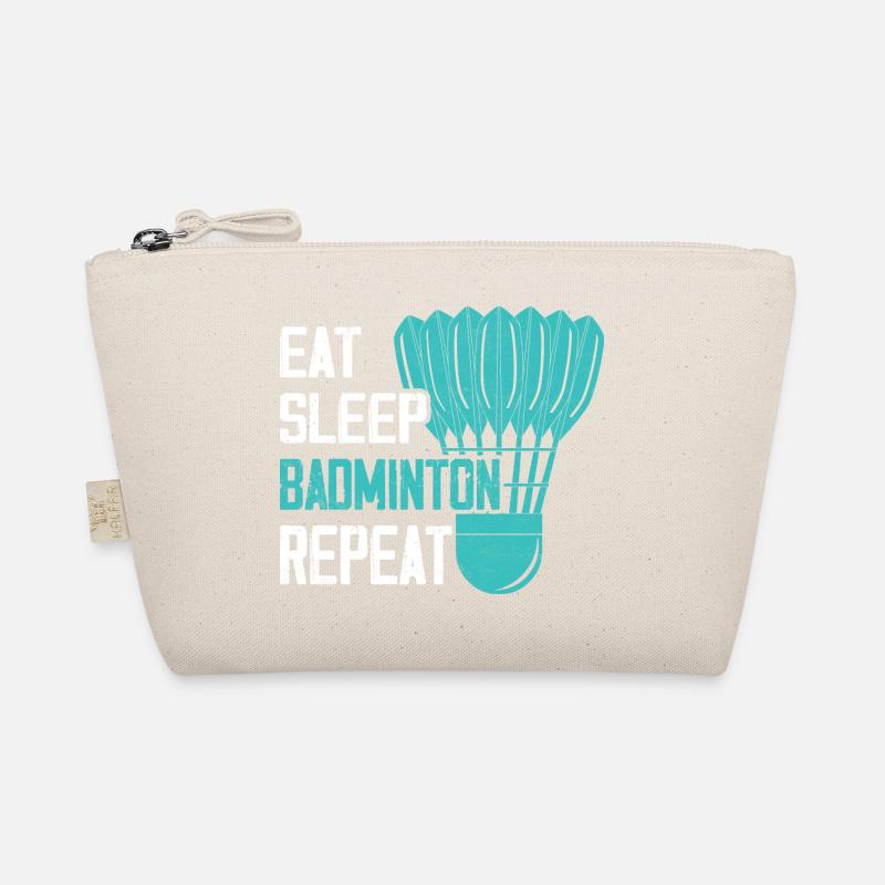 Eat Sleep Badminton Repeat Player Coach Bio-Täschchen
