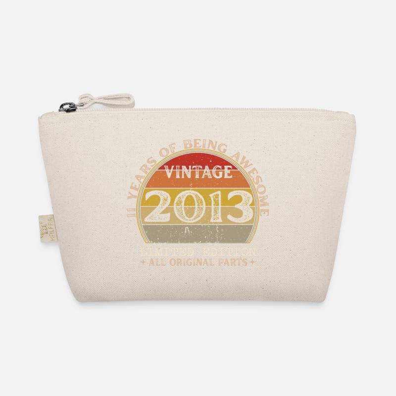Né en 2013 - Vintage 2013 Anniversaire Rétro Trousse biologique