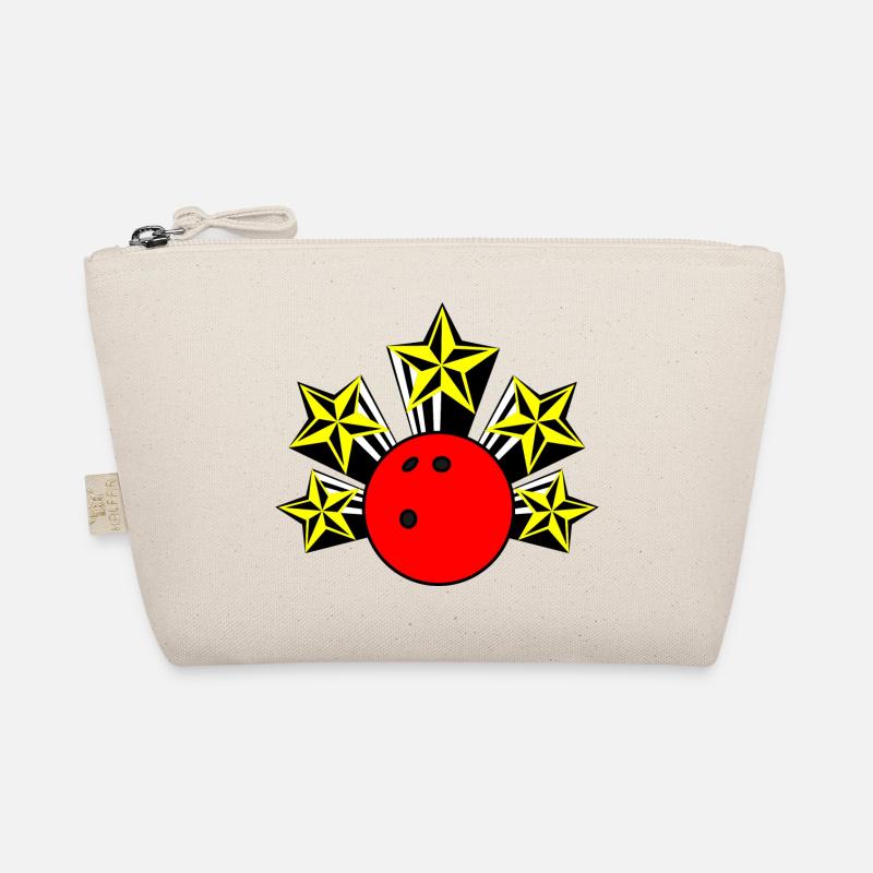 Bowlingkugel mit Sternen Bio-Täschchen