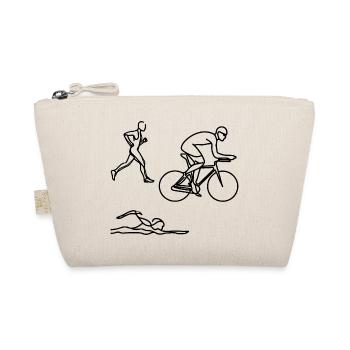Triathlon Sketch - Organic Pouch - nature - Front