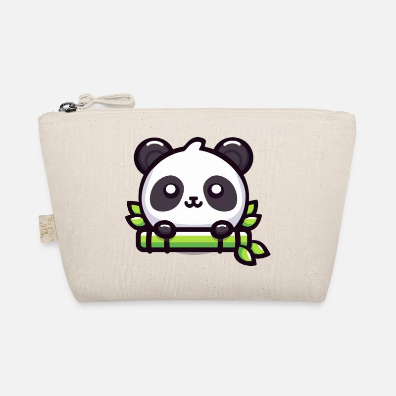 Bamboo Bliss: Adorable Panda Delight Organic Pouch