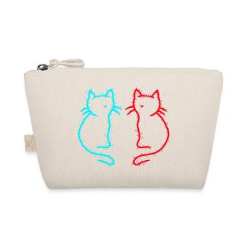 Années 80 Rétro Vintage Chats Chat Chaton Années 90 - Trousse biologique - nature - Devant