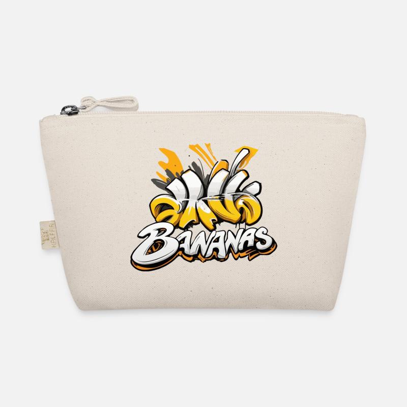 Bananen, Graffiti-Text Bio-Täschchen