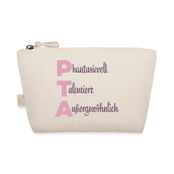 PTA | Phantasievoll Talentiert Außergewöhnlich - Bio-Täschchen - Natur - Vorne