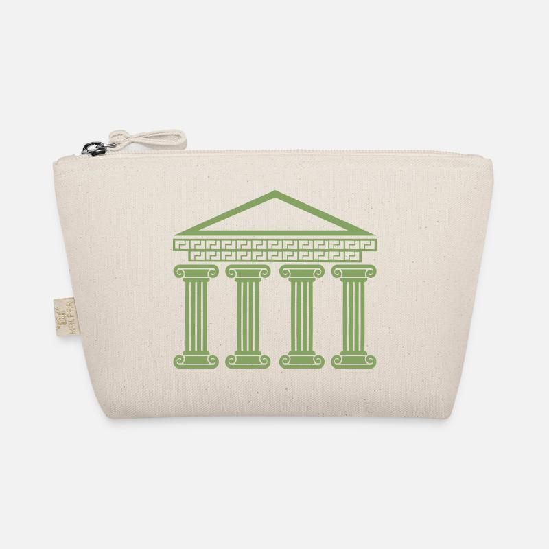 Greek Ancient Building Organic Pouch