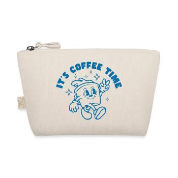 Kaffee und gute laune - Bio-Täschchen - Natur - Vorne