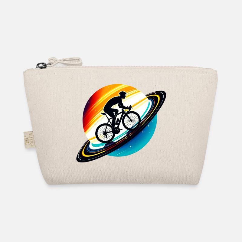 Radfahrer auf dem Saturn Bio-Täschchen