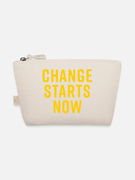 change starts now - Organic Pouch - nature - Front
