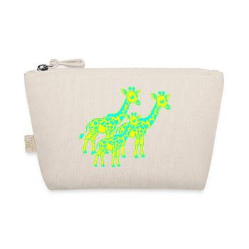 Giraffe Africa Safari Child Kids Retro 80s 90s - Organic Pouch - nature - Front