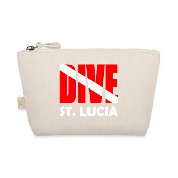 Dive St. Lucia - Diver Down Flag Scuba Diving - Organic Pouch - nature - Front
