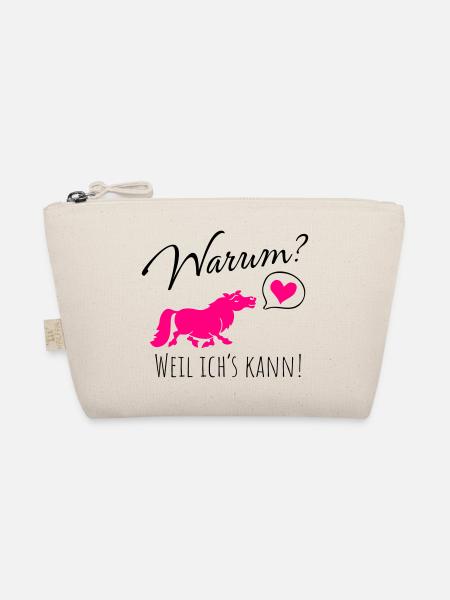 Warum? Weil ich's kann! - Bio-Täschchen - Natur - Vorne