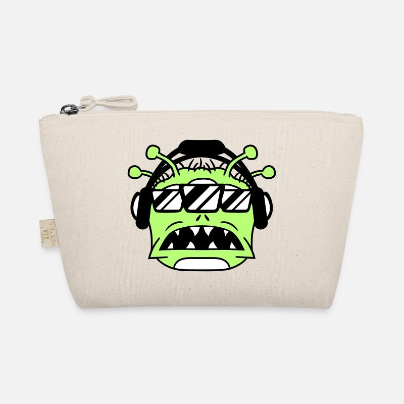 DJ Alien Alien Horror Halloween Party Head Organic Pouch