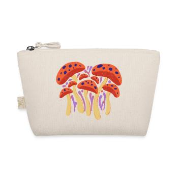 Waldpilz troupe in red yellow - Organic Pouch - nature - Front