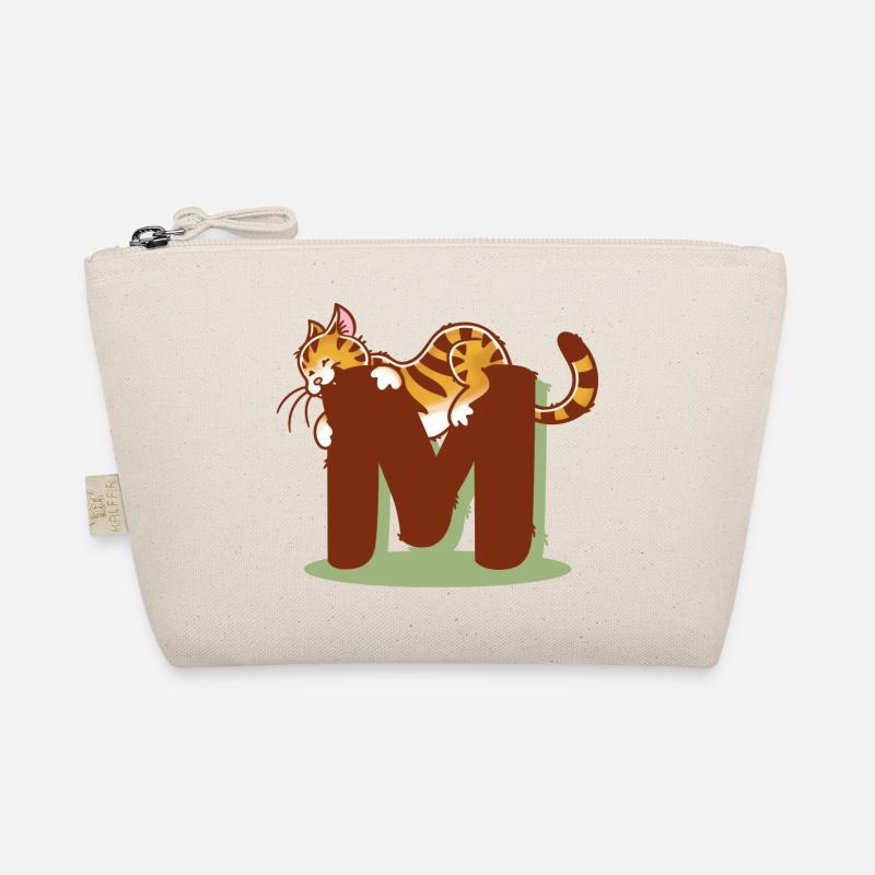 Cat Letter M Organic Pouch