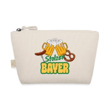 Stolzer Bayer - Bier Bretzel Bratwurst Volksfest - Bio-Täschchen - Natur - Vorne