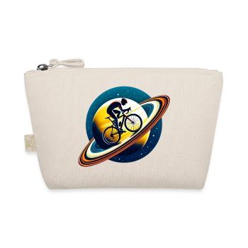 Cyclist on Saturn - Organic Pouch - nature - Front