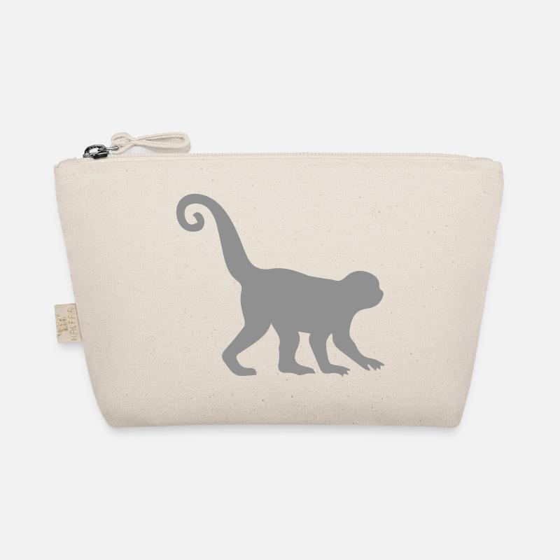 affe silhouette Bio-Täschchen