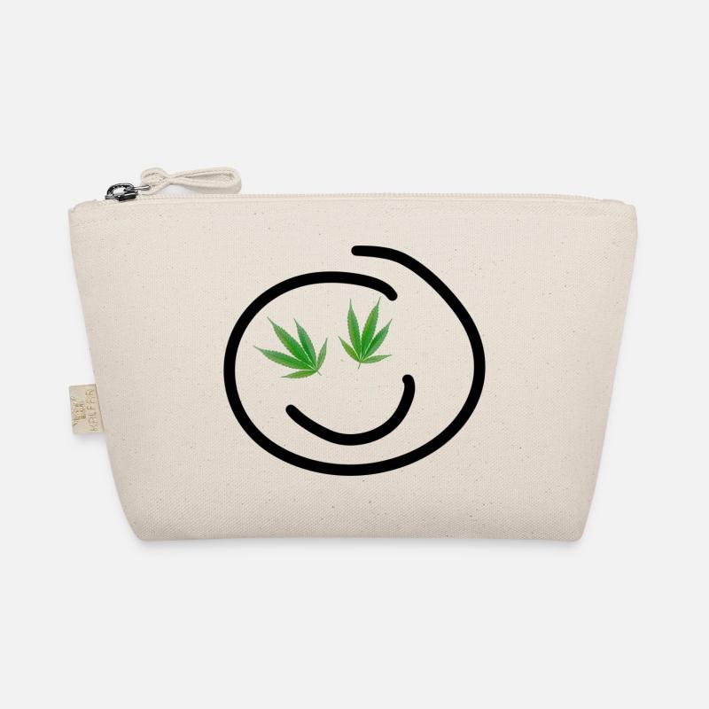 Glückliches Hanf Gesicht Bio-Täschchen