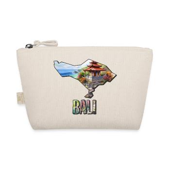 Aquarell Landkarte Bali - Bio-Täschchen - Natur - Vorne