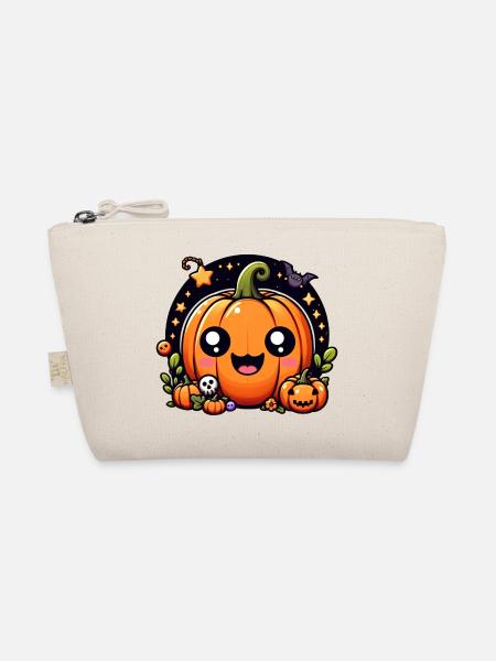 Joyeux Halloween Enfants Citrouille - Trousse biologique - nature - Devant