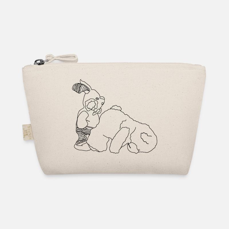 Teddybär Hase Bio-Täschchen