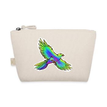 Paradise Bird (Yellow-Green-Blue) - Organic Pouch - nature - Front