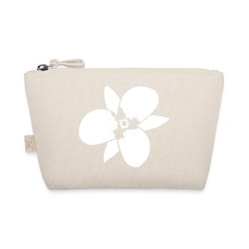 White Beautiful Flower Spring Summer Nature Flower - Organic Pouch - nature - Front