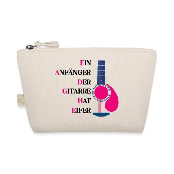 Gitarre Anfänger Gitarrespielen Merksatz Gitarrist - Bio-Täschchen - Natur - Vorne