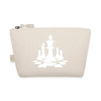 Chess Pieces Drawing - Organic Pouch - nature - Front