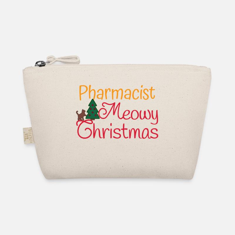 Pharmacist cats xmas meowy Christmas Organic Pouch