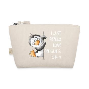 Pingouin Drolliger J’aime vraiment les pingouins - Trousse biologique - nature - Devant