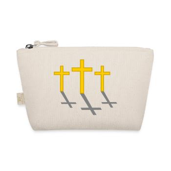 Three Crosses - Organic Pouch - nature - Front