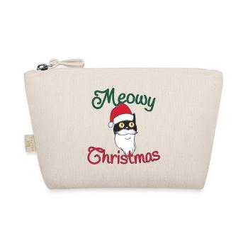 Chat de Noël Miaou Noël Chats Noël - Trousse biologique - nature - Devant