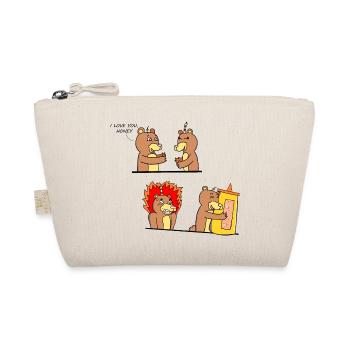 Mignon et drôle ours en couple amoureux illustration - Trousse biologique - nature - Devant