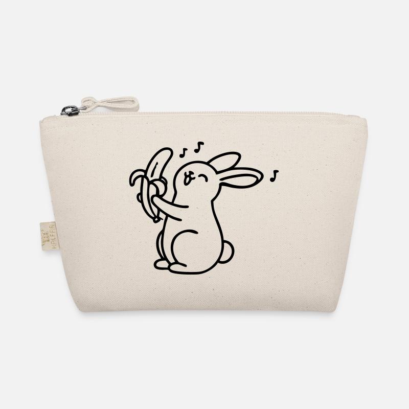 singender Hase mit Banane Bio-Täschchen