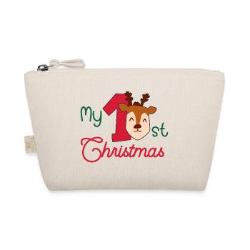 My first Christmas Baby 1st Xmas - Organic Pouch - nature - Front