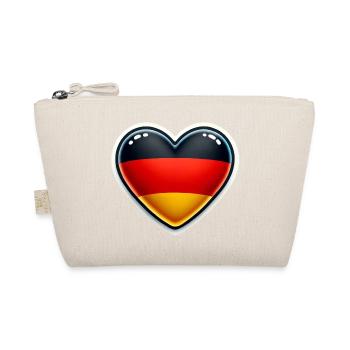 Love Germany - ideal for stickers - Organic Pouch - nature - Front
