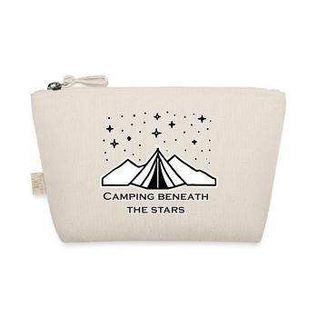 Tent among stars -Camping Beneath The Stars Design - Organic Pouch - nature - Front
